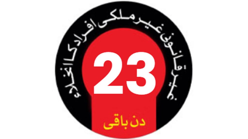 غیرقانونی مقیم غیرملکیوں کوپاکستان چھوڑنے کیلئے دی گئی مہلت میں 23دن باقی