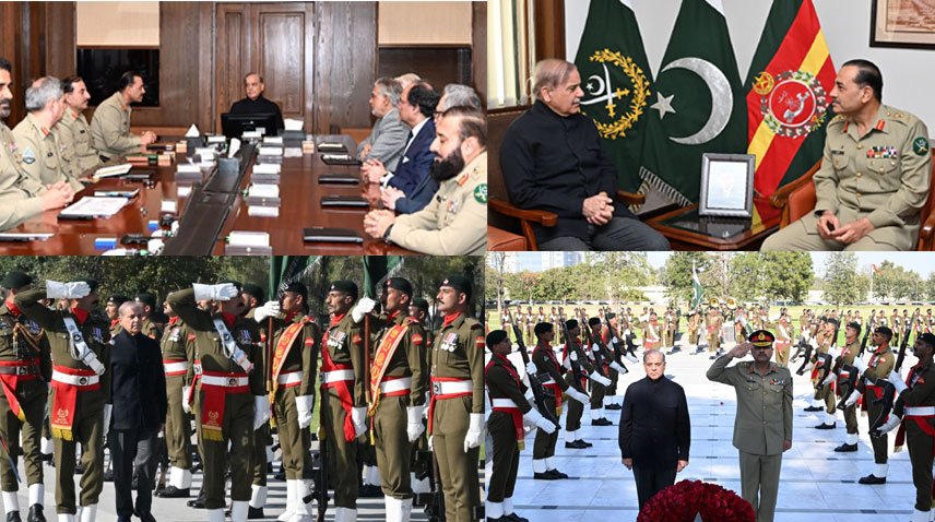 سول اور ملٹری قیادت کا خوشحال اور محفوظ پاکستان کے لیے مل کر کام کرنے کے عزم کااعادہ