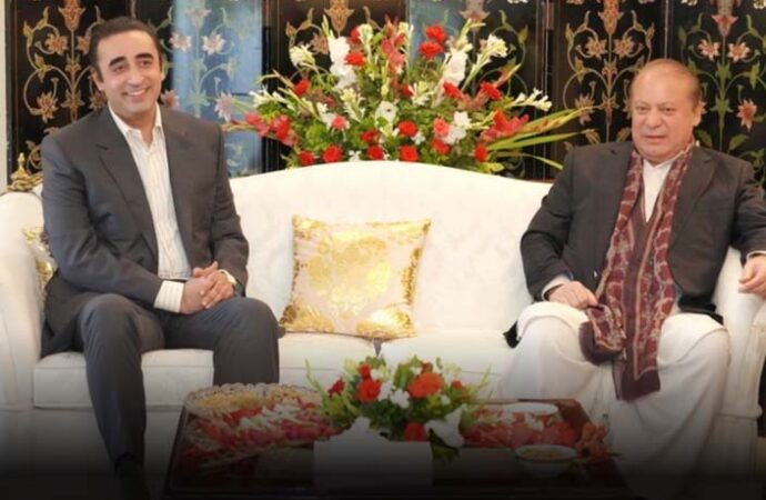 صدر مسلم لیگ (ن) چیئرمین پیپلز پارٹی کی ملاقات، معاشی صورتحال پر اطمینان کا اظہار