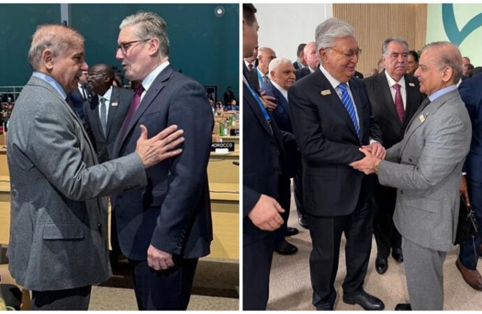 وزیراعظم کا باکو میں عالمی رہنماؤں سے ماحولیاتی مسائل پر تبادلہ خیال