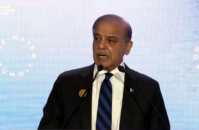 وزیراعظم کا پانی کے بحران پرقابوپانے کیلئے مضبوط سیاسی عزم اورعالمی تعاون پرزور