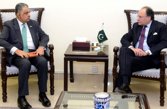 وفاقی وزیرخزانہ اوررضوان سعیدشیخ کاپاک،امریکہ کے مابین تعلقات پرتبادلہ خیال