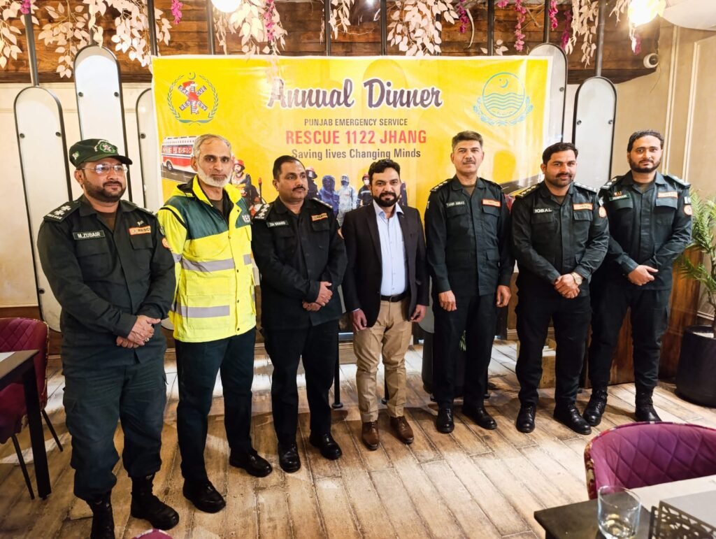 پنجاب ایمرجنسی سروس ریسکیو 1122 کے زیر اہتمام سالانہ ڈنر اور تعریفی اسناد کی تقسیم
