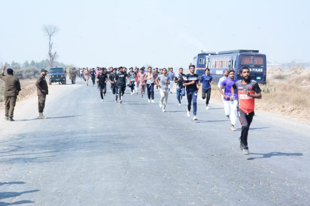 کانسٹیبلان و لیڈی کانسٹیبلان کی بھرتی کیلئے دوڑ ٹیسٹ کا مرحلہ شروع ۔