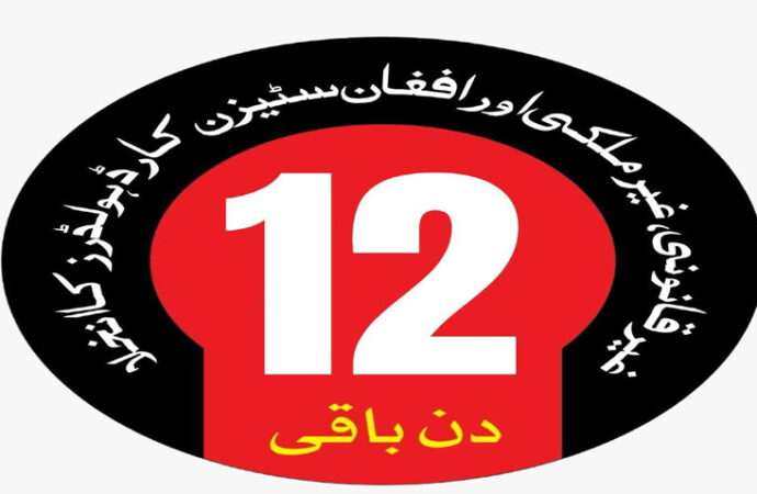 غیرقانونی مقیم غیرملکیوں کوپاکستان چھوڑنے کی دی گئی مہلت میں 12روزباقی