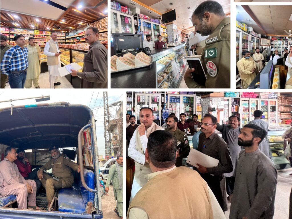چیف آفیسر ڈسٹرکٹ کونسل مہر محمد اکرم بھروانہ کا گرانفرشوں کے خلاف کریک ڈاؤن