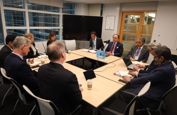 عالمی بینک اور آئی ایم ایف سپرنگ اجلاس کے موقع پر وزیرخزانہ کی ڈیلوئٹ ٹیم سے ملاقات