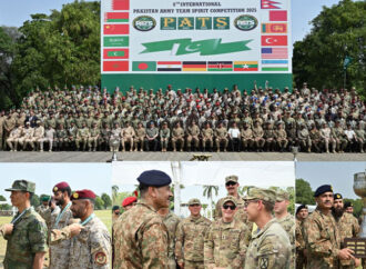 پاکستان آرمی کا بین الاقوامی ٹیم سپرٹ کا مقابلہ کھاریاں گیریژن میں ہوا