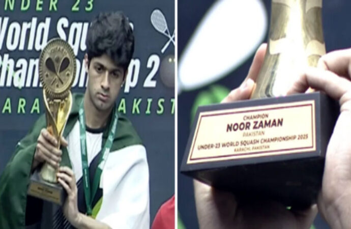 پاکستان کے نور زمان نے ورلڈ انڈر 23 سکواش چیمپئن شپ جیت لی
