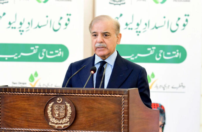 وزیراعظم نے سات روزہ قومی انسداد پولیو مہم کا آغاز کر دیا