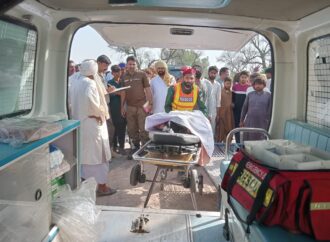 دوتیز رفتارموٹر سائیکلوں کے درمیان افسوسناک حادثے کے نتیجے میں دوافراد موقع پر جاں بحق