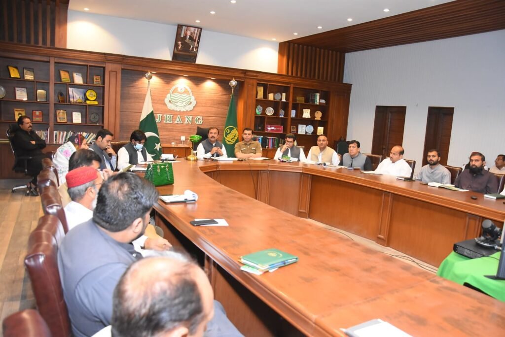 ڈپٹی کمشنر اور ڈی پی او کی زیر صدارت جشن بہاراں کے انتظامات اور تیاریوں کے حوالے سے اجلاس