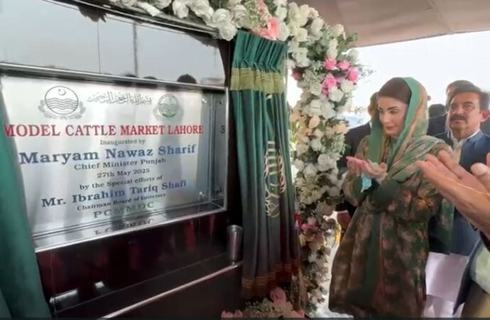 وزیراعلیٰ پنجاب کا لاہور میں سب سے بڑی ماڈل مویشی منڈی کا افتتاح