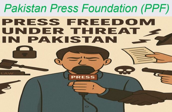 سال 2025 میں پاکستان میں صحافیوں اور میڈیا سے وابستہ افراد کو اظہارِ رائے کی آزادی کے حوالے سے شدید دباؤ اور خطرات کا سامنا ہے،پی پی ایف