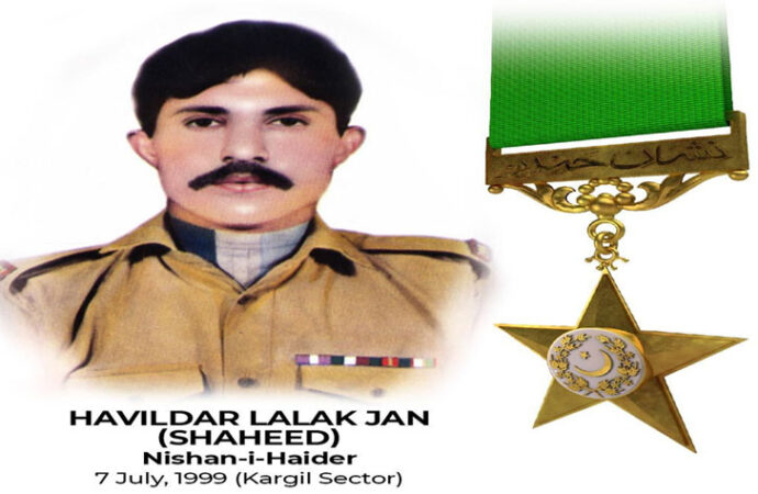 کارگل کے ہیرو حوالدار لالک جان شہید نشان حیدر کا یوم شہادت آٓج منایا جارہا ہے