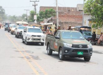 جھنگ پولیس کا محرم الحرام کے حوالے سے فلیگ مارچ