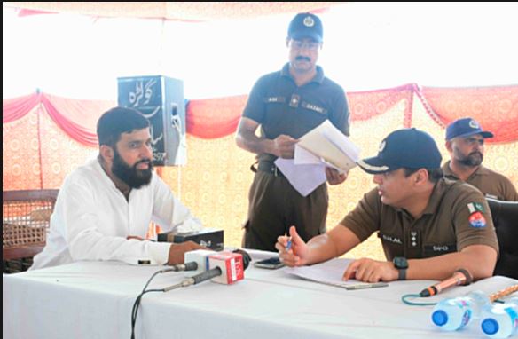 ڈی پی او کیپٹن (ر) بلال افتخار کیانی نے تھانہ وریام میں کھلی کچہری کا انعقاد کیا