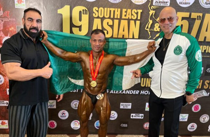 ایشین باڈی بلڈنگ چیمپئن شپ، فراست علی نے طلائی تمغہ جیت لیا