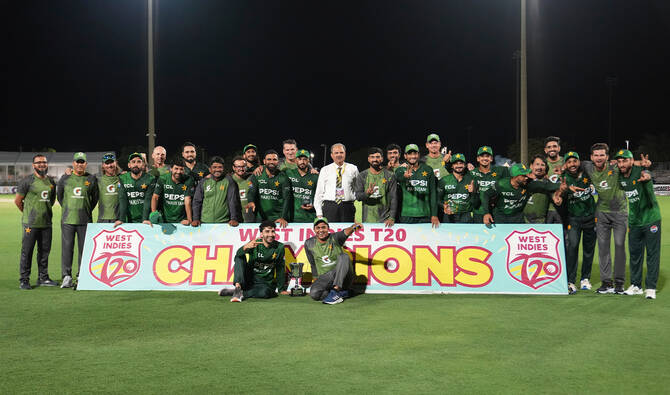 پاکستان نے تیسرے میچ میں ویسٹ انڈیزکوشکست دیکرٹی ٹونٹی سیریزجیت لی