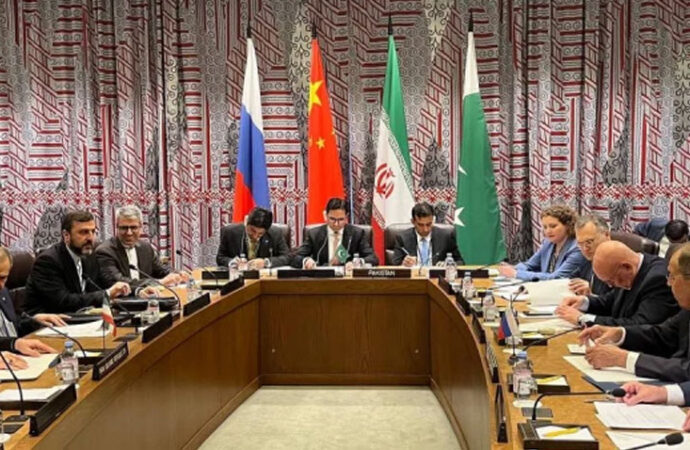 پاکستان،روس،چین،ایران کا پرامن اورمتحد افغانستان کی حمایت کا اعادہ