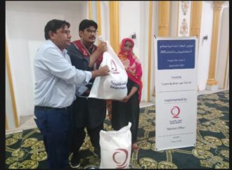 قطر چیئرٹی کی جانب سے 500 سیلاب متاثرین میں راشن تقسیم،متاثرین کی معاشی بحالی کے لئے بھی اقدامات کرینگے،احمد قریشی