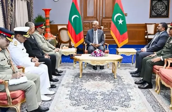 چیئرمین جوائنٹ چیفس آف سٹاف کمیٹی کا مالدیپ کا سرکاری دورہ، اعلیٰ قیادت سے اہم ملاقاتیں