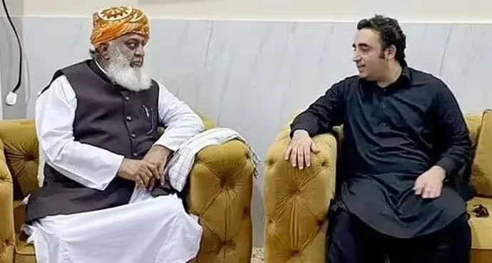 چیئرمین پیپلز پارٹی،سربراہ جے یو آئی کا ملک کی سیاسی صورتحال پر تبادلہ خیال