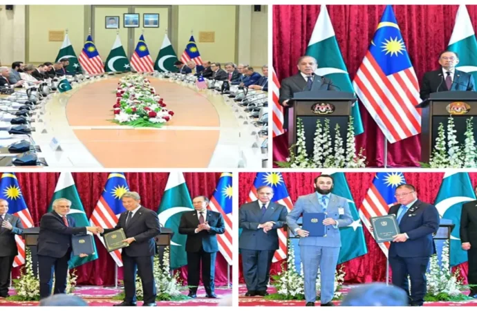 پاکستان،ملائیشیا کا مختلف شعبوں میں اشتراک عمل بڑھانے کاعزم