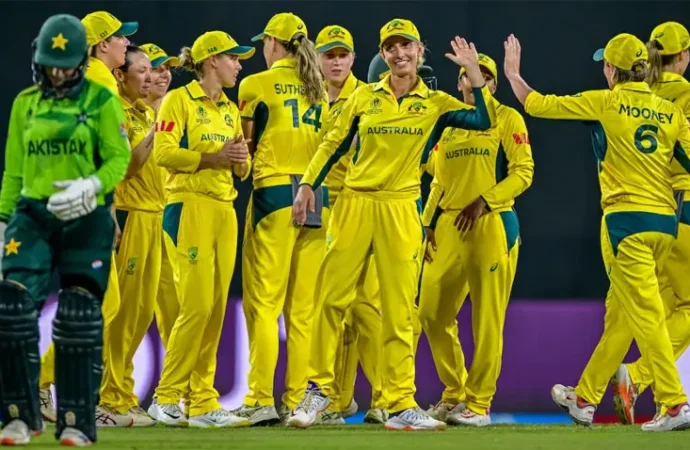 آئی سی سی ویمنز ورلڈ کپ: آسٹریلیا نے پاکستان کو 107 رنز سے شکست دے دی