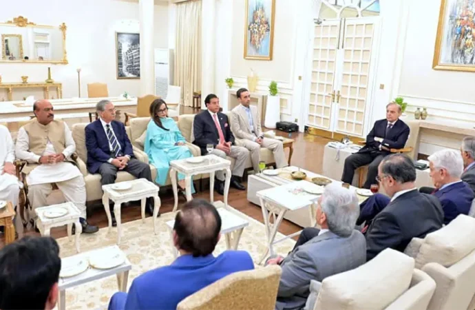 وزیراعظم سے پیپلزپارٹی کے وفد کی ملاقات، ملک کی مجموعی و سیاسی صورتحال پر تبادلہء خیال