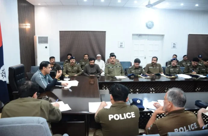 ڈی پی او کیپٹن (ر) بلال افتخار کیانی کی زیرِ صدارت کرائم میٹنگ کا انعقاد ہوا