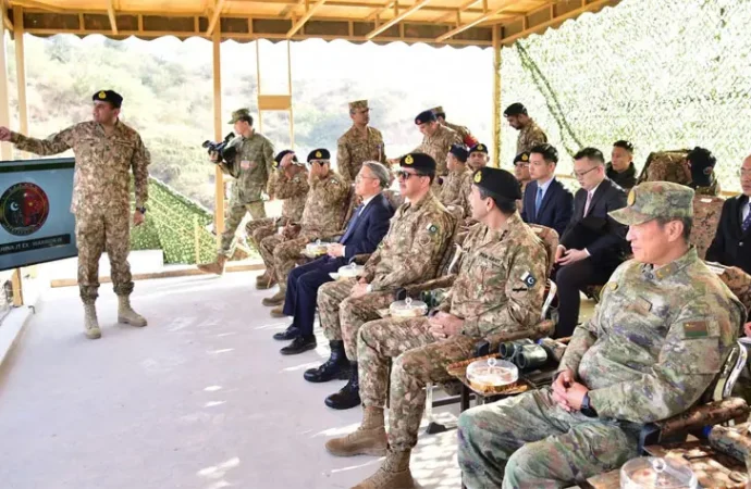 پاکستان اور چین کی انسداد دہشتگردی کی مشترکہ مشق وارئیر۔نائن جاری