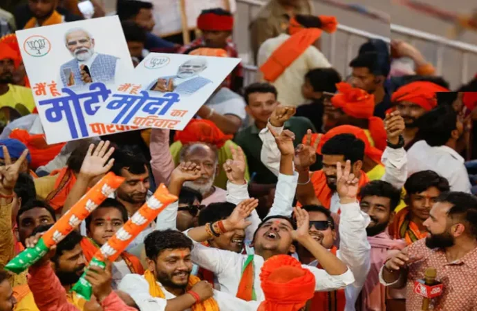 بی جے پی کی اسلام مخالف پروپیگنڈے کی فلم پوسٹر کے ذریعے اپوزیشن رہنمائوں کی سرزنش