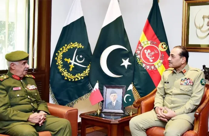 پاکستان اور بحرین کا عسکری تعلقات کو مزید فروغ دینے کے عزم کا اعادہ