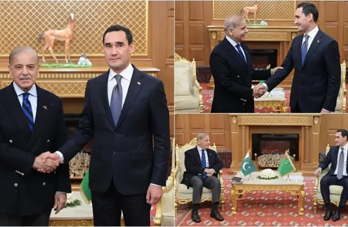 وزیراعظم کا پاکستان اور ترکمانستان کے درمیان دوطرفہ تعلقات مضبوط بنانے کے عزم کا اظہار