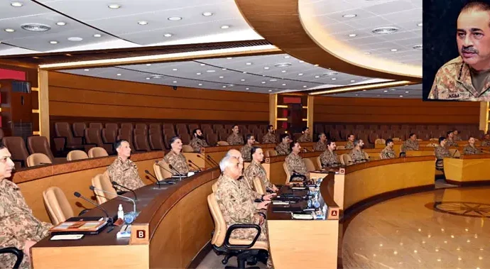 کسی کو قومی یکجہتی کو نقصان پہنچانے کی اجازت نہیں دی جائے گی، کور کمانڈرز کانفرنس