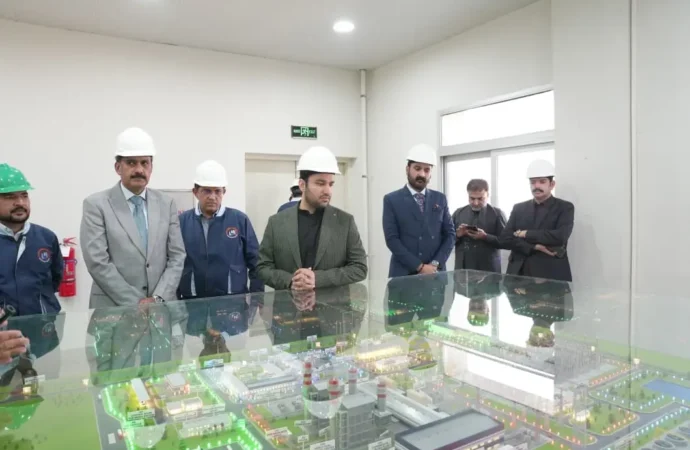 صوبائی وزیر توانائی ملک فیصل ایوب کھوکھر کا پنجاب تھرمل پاور پلانٹ کا دورہ
