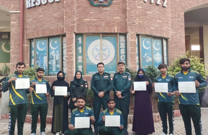 انٹرنیشنل CERT چیلنج 2025 میں ریسکیو 1122 جھنگ کی شاندار کارکردگی