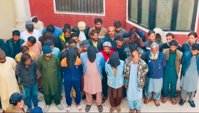 تھانہ کوتوالی کی حدود سے 39 جواری رنگے ہاتھوں گرفتار