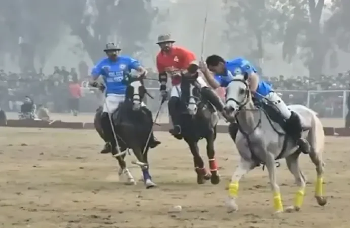 پشاور میں پہلی بار فری سٹائل پولو کا میلہ سج گیا