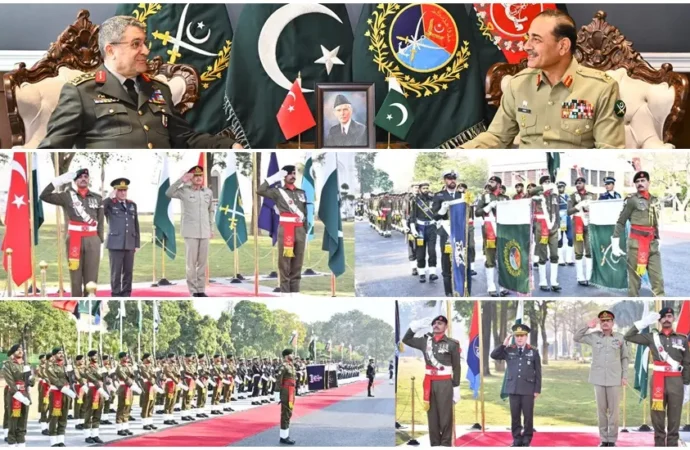 چیف آف ڈیفنس فورسز اور ترکیہ کے چیف آف جنرل سٹاف کی ملاقات،علاقائی اور عالمی سلامتی کی صورتحال پر تبادلہ خیال