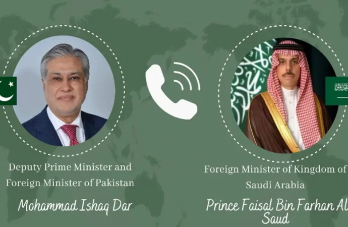 نائب وزیراعظم اور سعودی وزیرخارجہ کا علاقائی صورتحال پر تبادلہ خیال