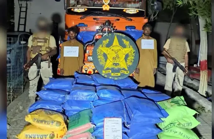 انسدادِ منشیات فورس کی بین الاقوامی منشیات سمگلنگ نیٹ ورک کیخلاف بڑی کارروائی