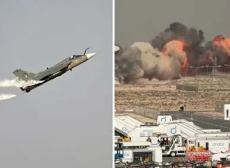 بھارتی فضائیہ کا تیجس لڑاکا طیارہ حادثے کا شکار