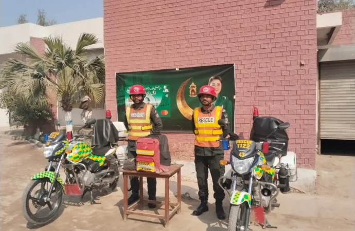 نگہبان سنٹر اور رمضان بازار میں ریسکیو 1122 کی جانب سے ایمرجنسی کور پلان ترتیب دے دیا گیا