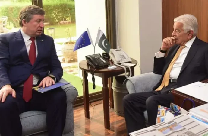 پاکستان اور یورپی یونین کا مختلف شعبوں میں تعاون کو مزید وسعت دینے پر اتفاق