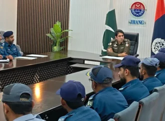 ڈی پی او جھنگ ساجد حسین کی زیر صدارت ٹریفک پولیس سٹاف کی اہم میٹنگ