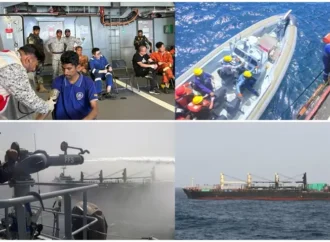 پاک بحریہ نے تجارتی بحری جہاز کے عملے کے اٹھارہ ارکان کو بچا لیا