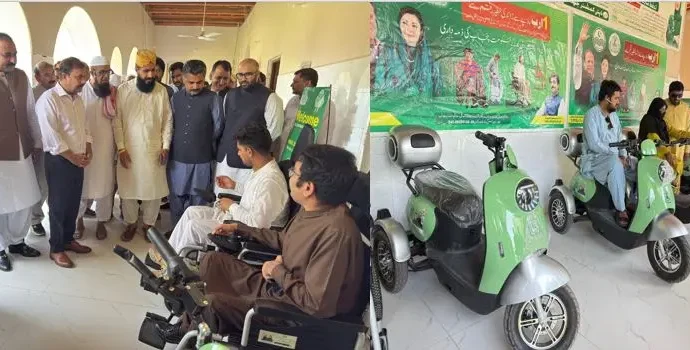 جھنگ میں خصوصی افراد کے لیے فلاحی تقریب، ای بائیکس، وہیل چیئرز اور ہیئرنگ ایڈز تقسیم