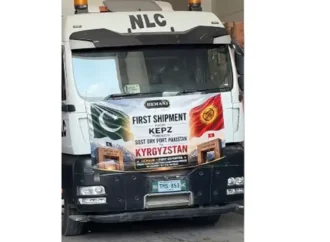کراچی ایکسپورٹ پروسیسنگ زونز اتھارٹی نے اپنی پہلی کھیپ کرغزستان روانہ کردی
